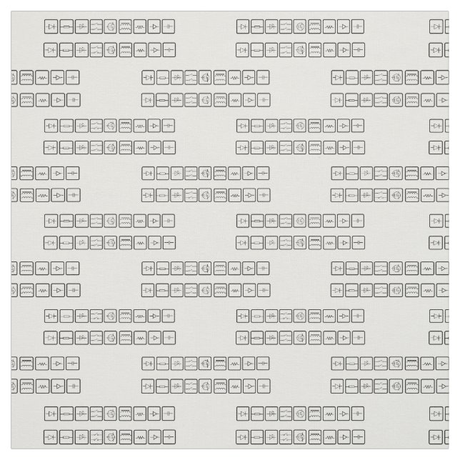 Elektrisches Symbol-Entwurfs-Gewebe-Material Stoff (Muster)