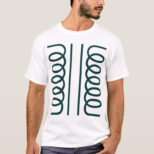 Elektrisches Transformatorsymbol T-Shirt (Vorderseite)