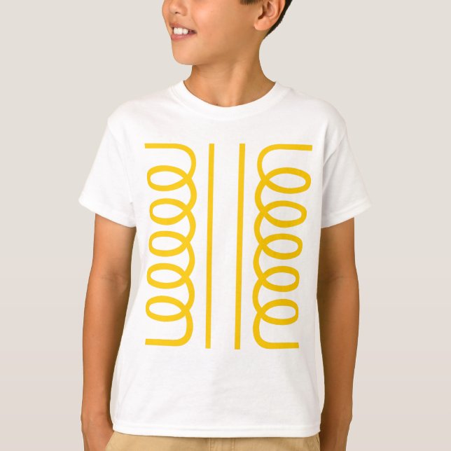 Elektrisches Transformatorsymbol T-Shirt (Vorderseite)