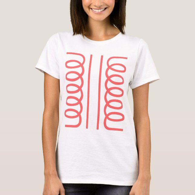 Elektrisches Transformatorsymbol T-Shirt (Vorderseite)