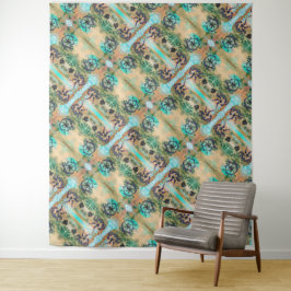 Elektrisches Universum - Kunstband Wandteppich