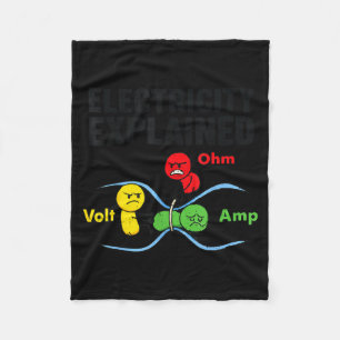 Elektrizität Erklärt Lustig Geeky Physik Humor Sc Fleecedecke