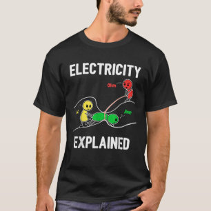 Elektrizität erklärt Volt Ampere Ohm Funny Electr T-Shirt