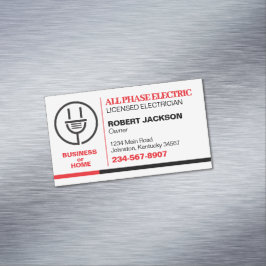 Elektrizitätsdienst Magnetische Visitenkarte