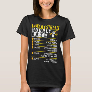 Elektrizitätsstundenspannungsleitung Ca T-Shirt