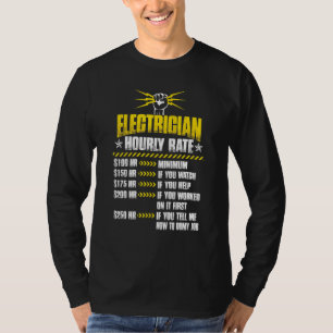 Elektrizitätsversorger für Männer - Stundensatz T-Shirt