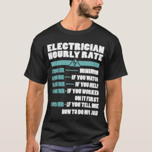 Elektrizitätsversorger Strom für Stunden T-Shirt