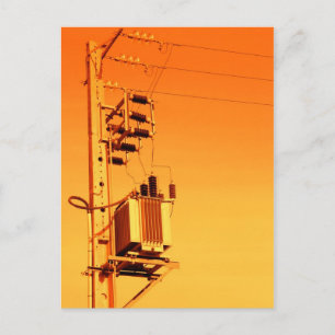 Elektrizitätsverteilungsanlage Postkarte