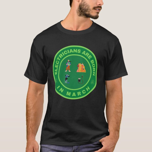 Elektro-geborene sind in der alternativen März-Des T-Shirt (Vorderseite)