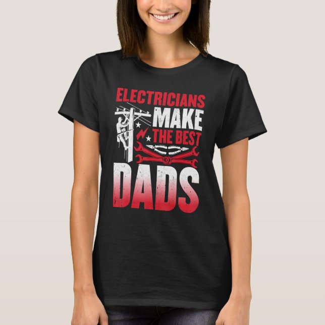 Elektro-machen die besten Vater Elektro-Vater T-Shirt (Vorderseite)