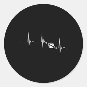 Elektro-Skateboard Herzschlag Ekg-Puls Onewheel F Runder Aufkleber