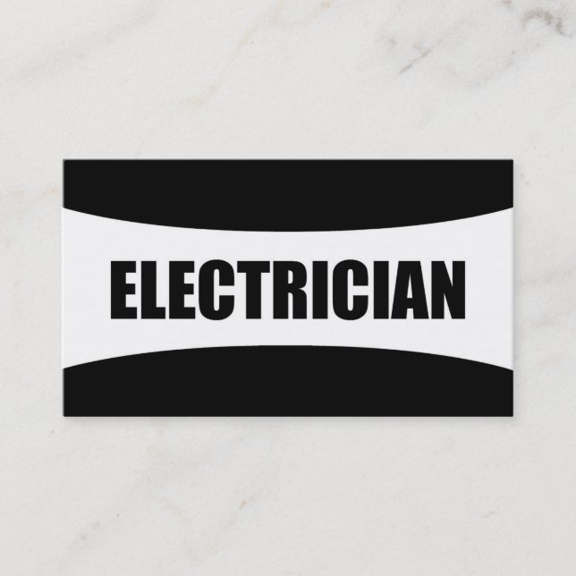 Elektrobetriebskarte Visitenkarte (Vorderseite)