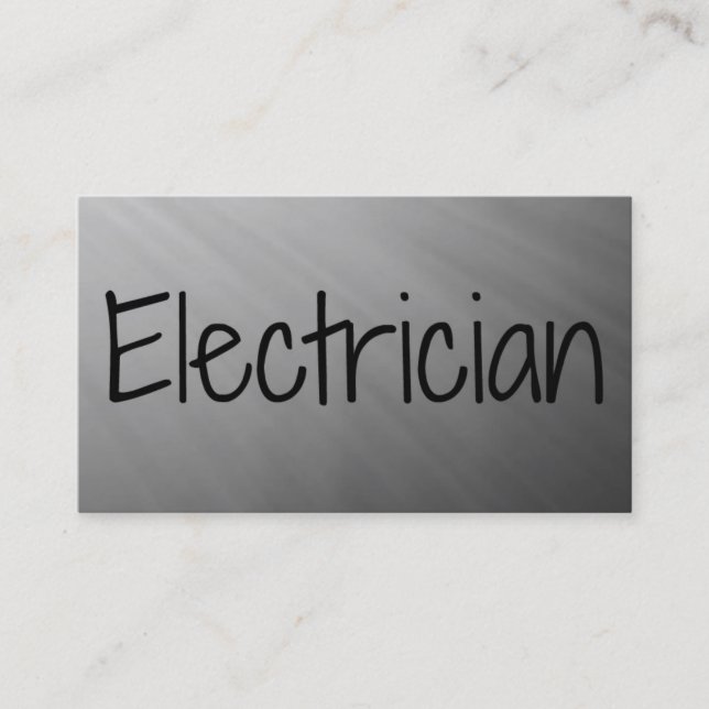 Elektrobetriebskarte Visitenkarte (Vorderseite)