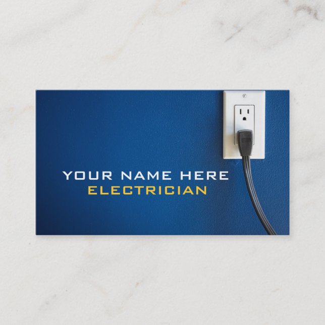 Elektrobetriebskarte Visitenkarte (Vorderseite)