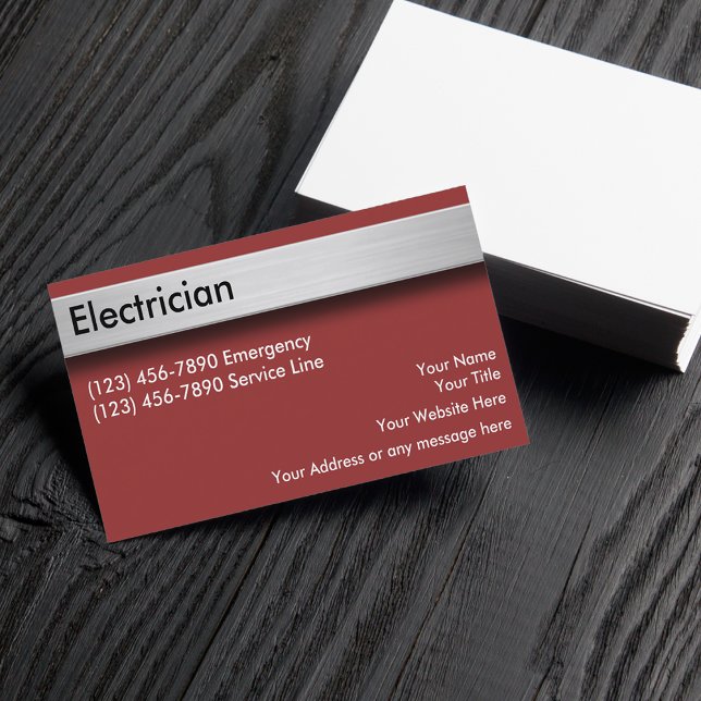 Elektrobetriebskarte Visitenkarte (Von Creator hochgeladen)