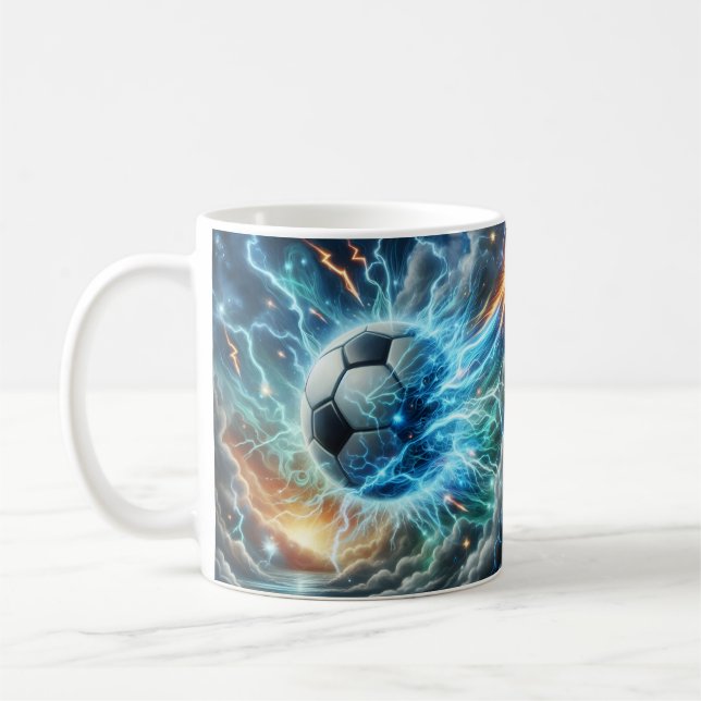 Elektroblauer Blitz Kaffeetasse (Links)