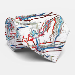 Elektroburstdesign Krawatte