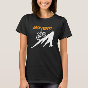 Elektrofahrrad EASY PEASY E-Bike-Fahrer Lustiges E T-Shirt