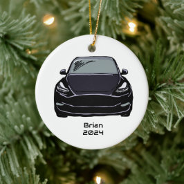 Elektrofahrzeug SUV Schwarze Handzeichnung Keramik Ornament