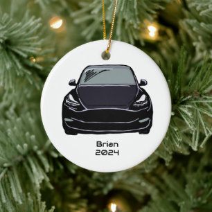 Elektrofahrzeug SUV Schwarze Handzeichnung Keramik Ornament