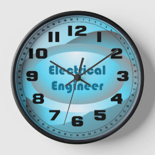 Elektroingenieur Blau Uhr