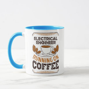 Elektroingenieur, der auf Coffee Caffeine Gif läuf Tasse