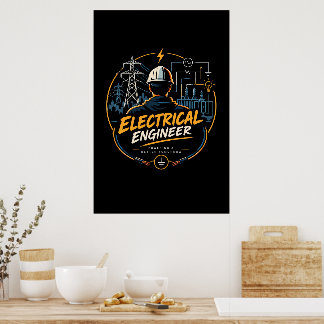 Elektroingenieur, der eine bessere Zukunft ermögli Poster