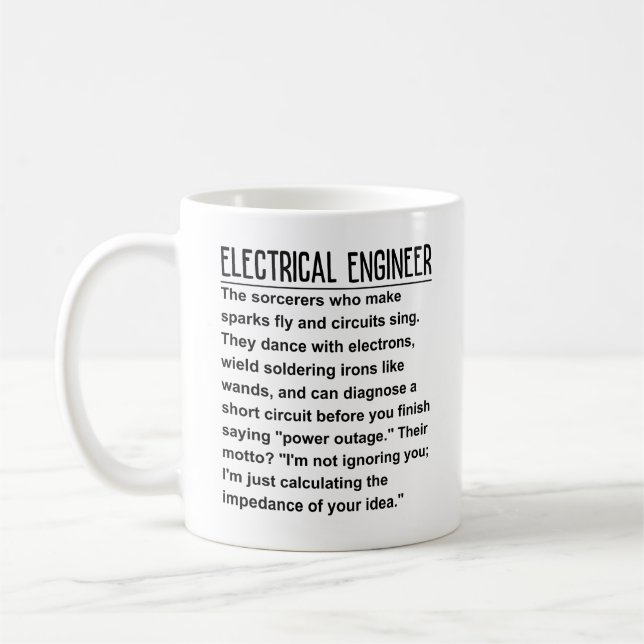 Elektroingenieur Kaffeetasse (Links)