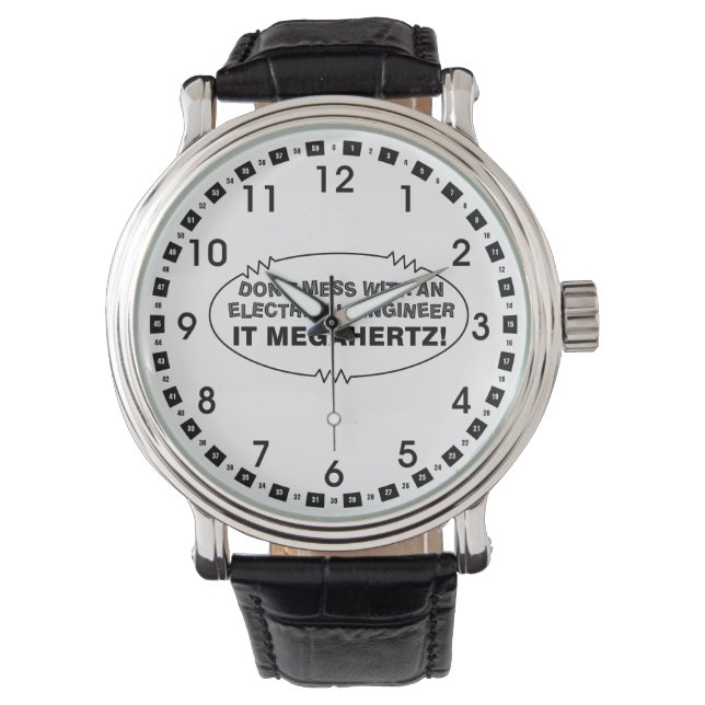 Elektroingenieur Megahertz Oval Armbanduhr (Vorderseite)