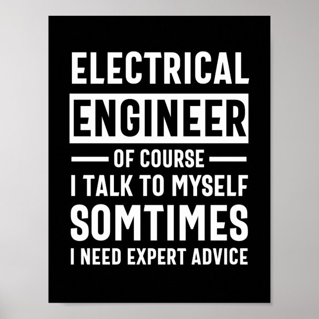 Elektroingenieur Poster (Vorne)