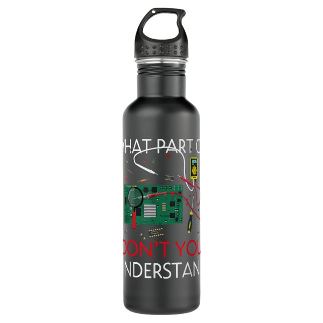Elektroingenieur verleiht Funny Electrical Motor Edelstahlflasche (Vorderseite)