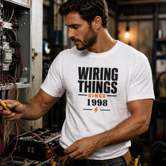 Elektroinstallationen seit 1998 Elektriker T-Shirt
