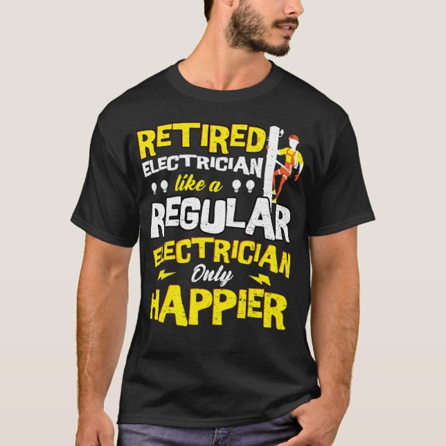 Elektromüde wie ein normaler Elektriker T-Shirt (Vorderseite)