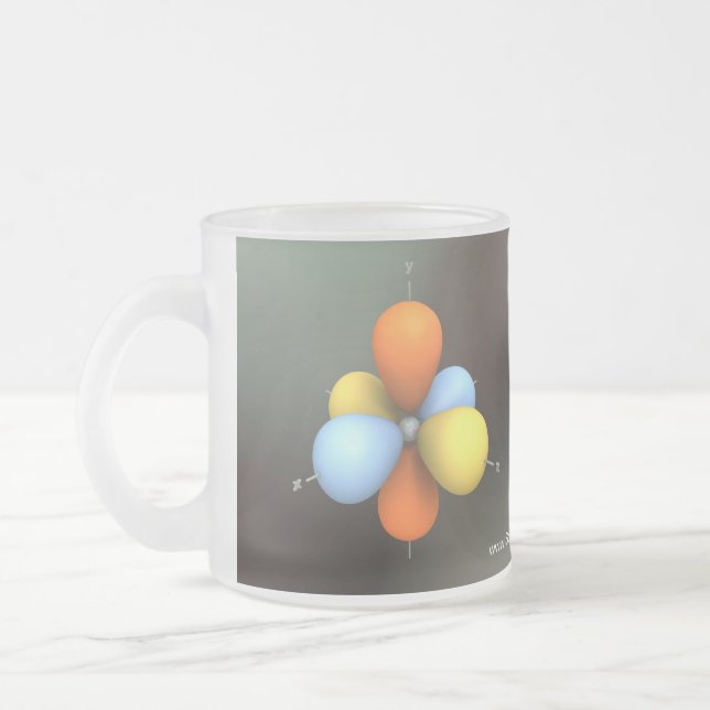 Elektronc$porbitals-Tasse Mattglastasse (Links)