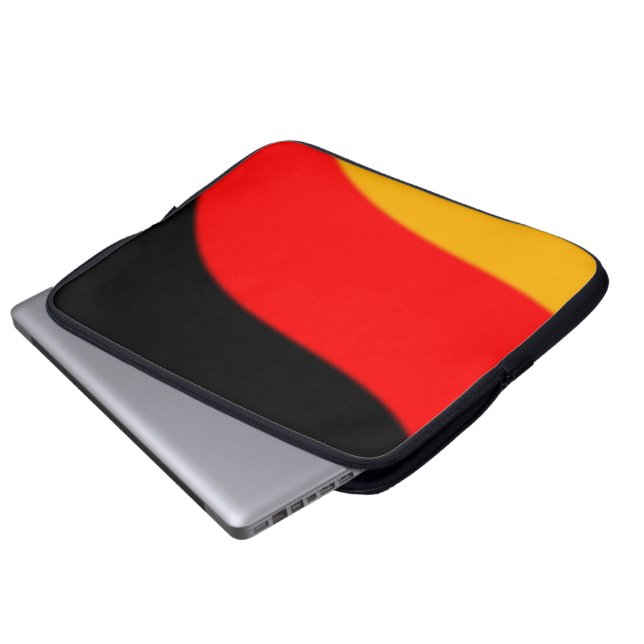 Elektronik-Bag mit deutscher Flagge Laptopschutzhülle (Vorne Knopf)