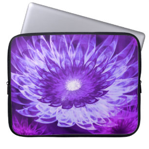 Elektronik-Beutel Fantasy-Blume Lila Laptopschutzhülle