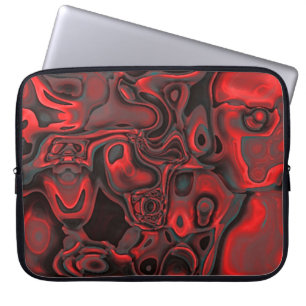 Elektronik-Beutel Red Dominant Gemstone Muster Laptopschutzhülle