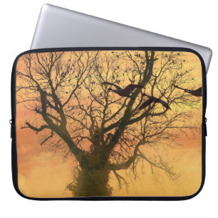 Elektronik-Beutel verwirbelte Herbstbaum bei Sonne Laptopschutzhülle