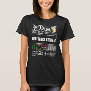 Elektronik-Engineer Labelfähigkeiten lösen Kaffee T-Shirt