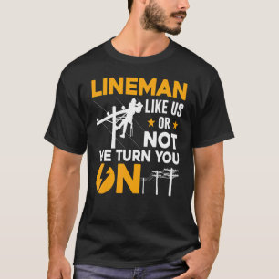 Elektronik Humor Elektriker Lustig Lineman Kunst F T-Shirt