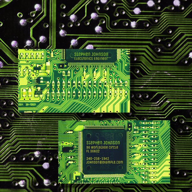 Elektronik-Ingenieur für die umweltgerechte Leiter Visitenkarte (Von Creator hochgeladen)