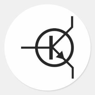 Elektronik Runder Aufkleber