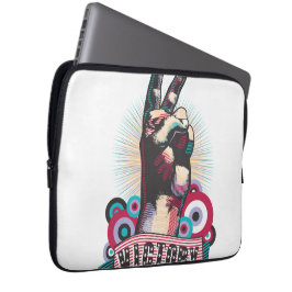 Elektronik-Tasche – Victory Peace & Love Pop-Art  Laptopschutzhülle