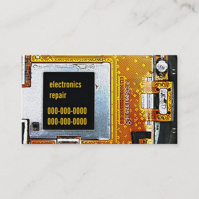 Elektronikreparatur-Visitenkarteschablone Visitenkarte (Vorderseite)