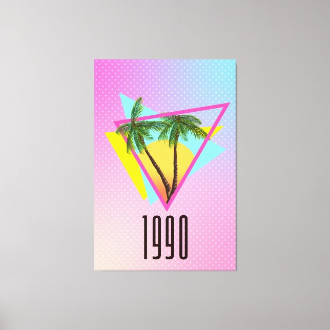 Elektronisch 1990 leinwanddruck (Vorderseite)