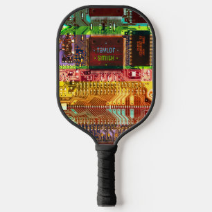Elektronisch gedruckter Schaltkreis farbenfroher G Pickleball Schläger