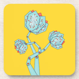 Elektronische Blume Frauen in STEM Getränkeuntersetzer