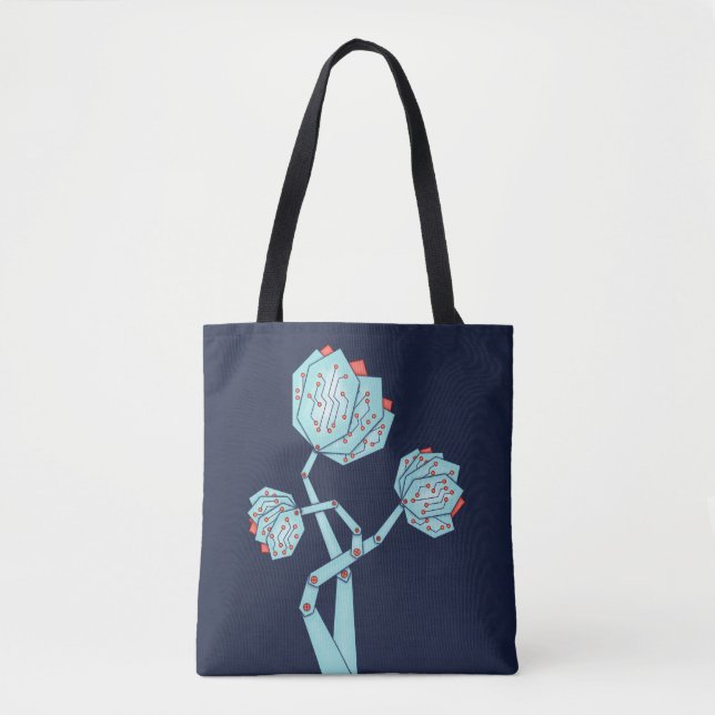 Elektronische Blume Frauen in STEM Tasche (Vorderseite)