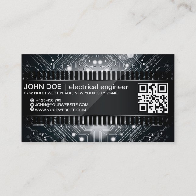 Elektronische Chip-Art-Visitenkarte Visitenkarte (Vorderseite)