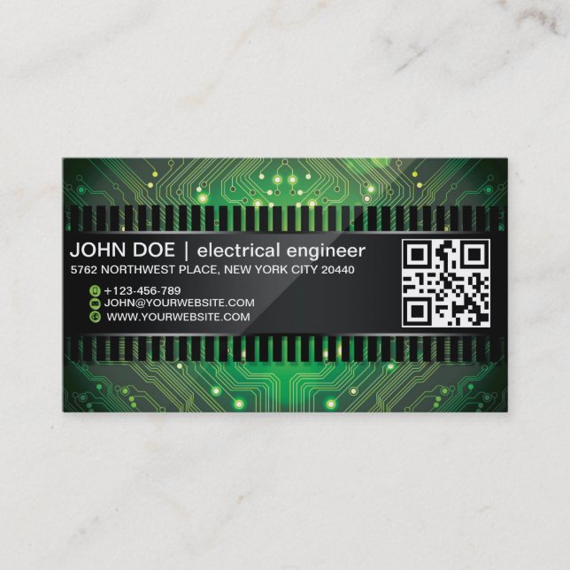 Elektronische Chip-Art-Visitenkarte Visitenkarte (Vorderseite)
